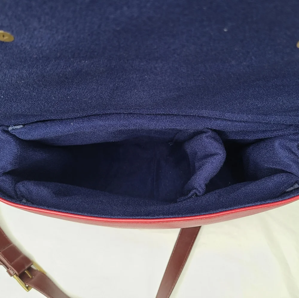 Red Camera Carrying Bag Case Red Vintage Look